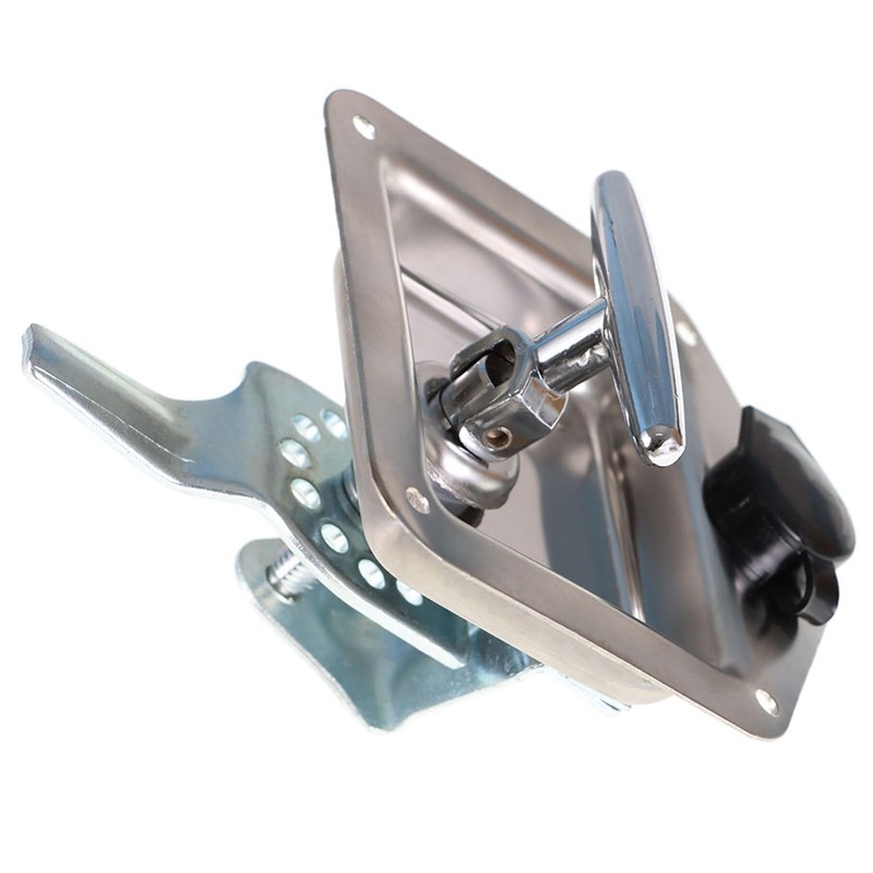 TJHSM 2 Trailer Door La-tch Folding T-Handle Lock Stainless Steel