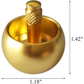 IMCCZONY Tippe Top Metal Flip over Top Stainless Steel Top Amazing Toy Gift, Golden