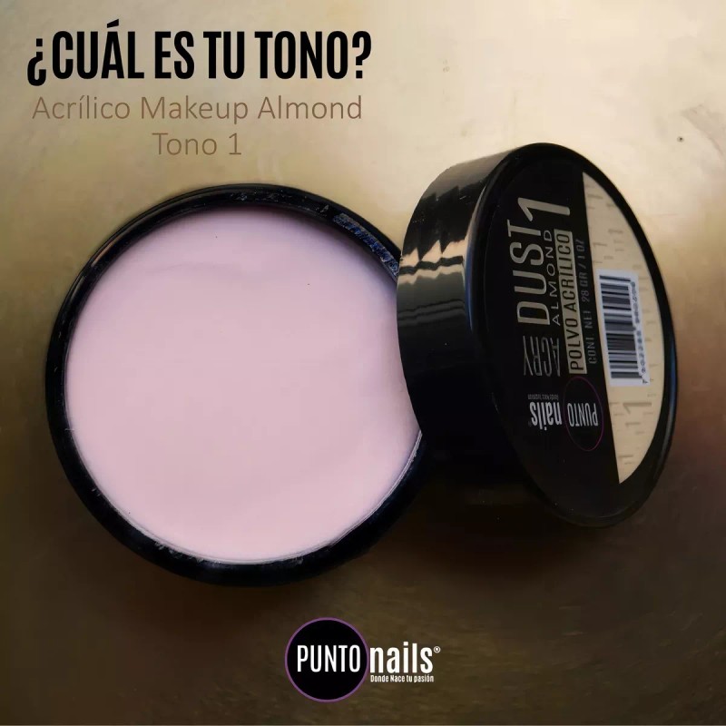 Punto Nails Polvo Acrilico Almond Punto Nails 1oz Makeup 30g