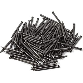 Design61 Steel Pins Steel Nails Skirting Board Pins Nail 1.5 x 35 mm Flat Head Countersunk Head Pack of 100
