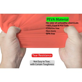 Coral Plastic Tablecloths 2 Pack Blush Red Disposable Table Covers 84 Inch Circle Bridal Shower Party Tablecovers PEVA Table Cloths for Picnic Birthday Wedding Banquet Parties 6 ft Round Table Use