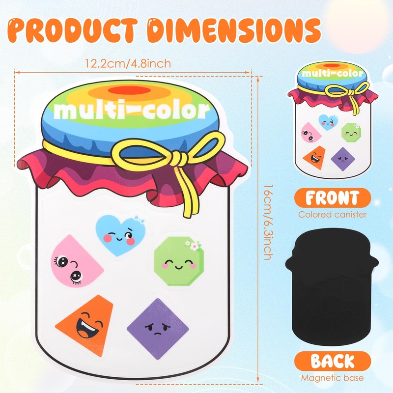GWCYMYD Magnetic Colour Sorting Toys, 16 x 12 cm Educational