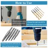 Saipor 11 Pieces Stripped Screw Extractor Set, Reverse Drill Bit