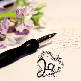 Dekolando Motif Stamp Yes Heart – Love Stamp Wedding Wooden Stamp Engagement – Imprint 48 x 48 mm