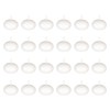 Mega Candles 24 pcs Unscented White Floating Candles, Hand Poured