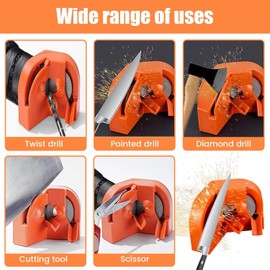 gzpynsgaoh Drill Bit Sharpeners, Electric Portable Drill Dit Grinding Machine, Multifunctional Metal Wheel Polishing Machine, Hand Electric Drill Tool Polishing Machine.