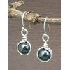 Sterling Silver Hematite Natural Gemstone Dangle Drop Earrings