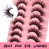 3D False Eyelashes, Wispy Natural Artificial Eyelash Extensions Set, 20