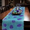 1 Pcs Monster Party Table Runner Furry Monster Design Runner