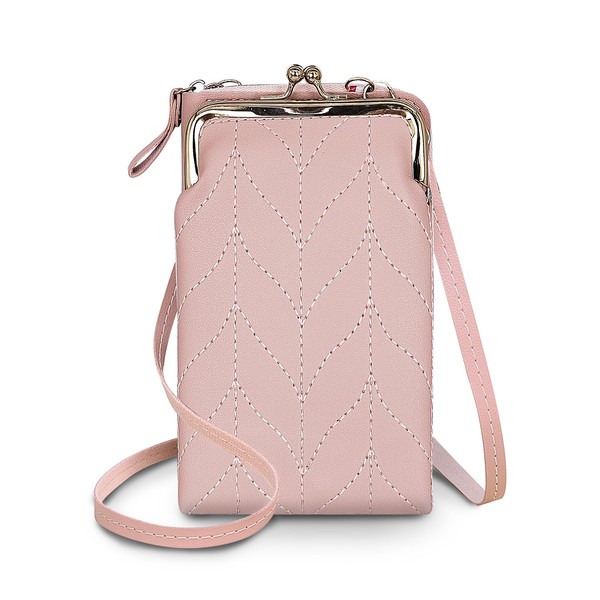 AfitLulu Ladies Phone Purse, Detachable Phone Purses with Crossbody Strap