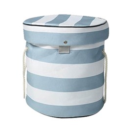 Toy Storage Bag Play Mat Small Bricks Blocks Clean Up Container Household Supplies L Striped Style(approx. 600g/21.2oz)