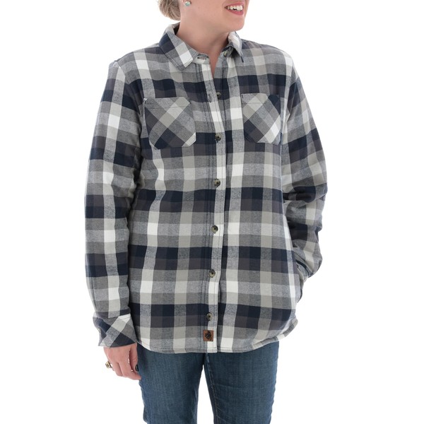 Legendary Whitetails Women's Standard Open Country Shirt Jacket, Glacier Bay Plaid, Large