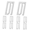 WOONEKY 10pcs Barber Cape Buckle Hooks Replacement Haircutting Cape Clip