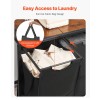 2 Section Freestanding Clothes Organizer Large Laundry Hamper with Metal