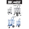 Newyork Xpress Deluxe Shopping Cart, Light Weight, Foldable, Snap Wheel,