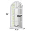 Sintosin Rustic Arched Window Pane Mirror 20 X 36 Inch,