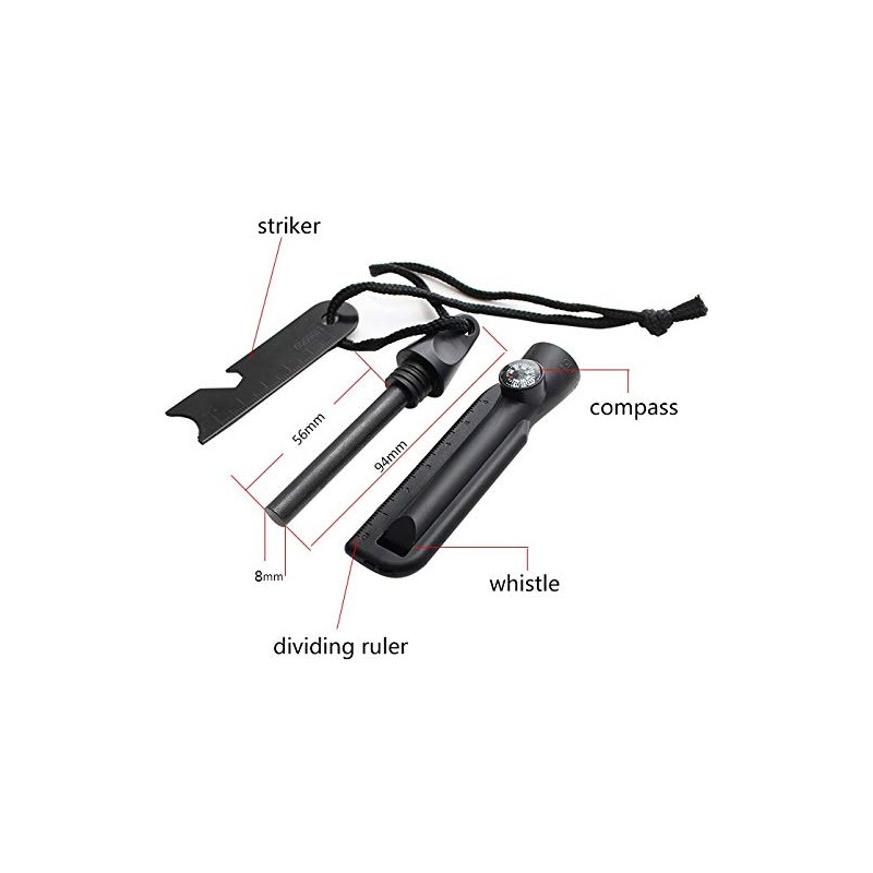 Fire Starter Flint for Survival Camping Outdoor Bushcraft in Plastic