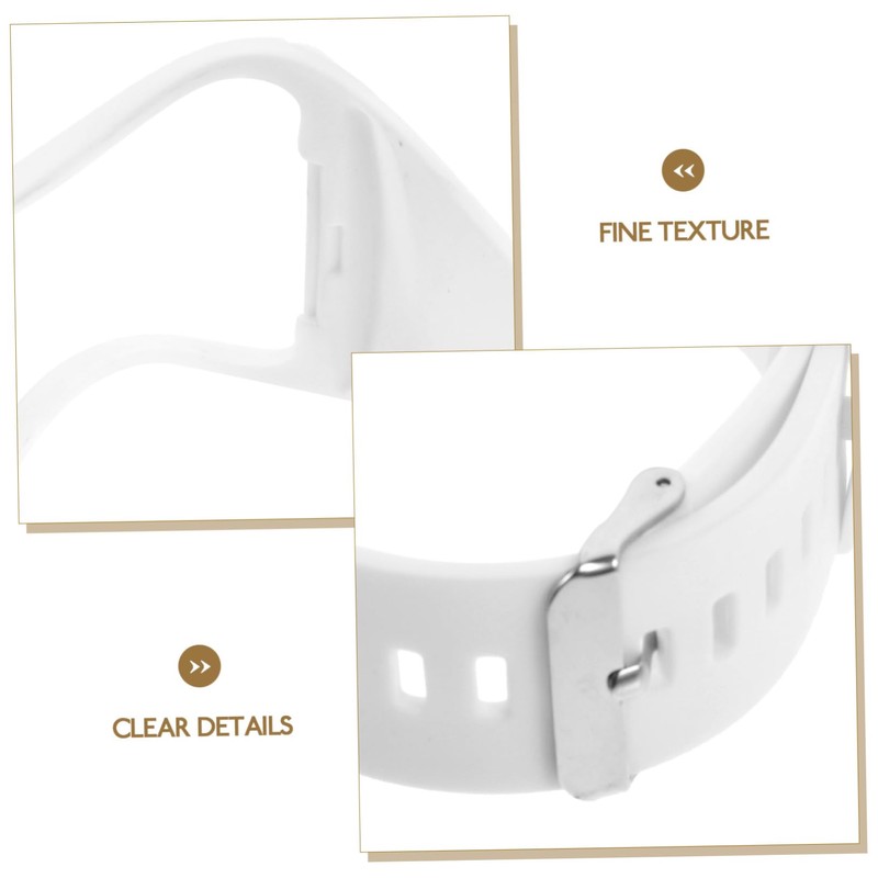 Mikinona Simple TPU Watch Band for Wear-Resistant Solid Strap for