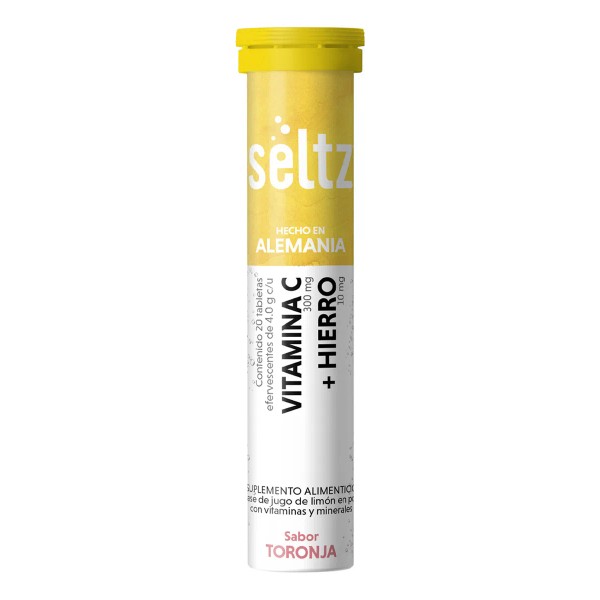 Hierro + Vitamina C Seltz Tabletas Efervescentes