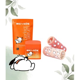 Mise-en-scène Olive Young Mise-en-scène Perfect Hair Mask 180g+180g Refill + Pochaco Random Giant Hair Roll / 올리브영 미쟝센 퍼펙트 헤어마스크 180g+180g 리필+포차코 랜덤 대왕헤어롤