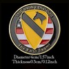 1 PCS US Army 1st Cavalry Division Souvenirs Royal Eagle