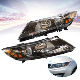 MaldHau For 2011 2012 2013Kia Optima Headlight Assembly Halogen Headlight Left Driver and Right Passenger Side Headlight Left&Right Front Headlamp 921012T121 921022T121 (LH+RH)