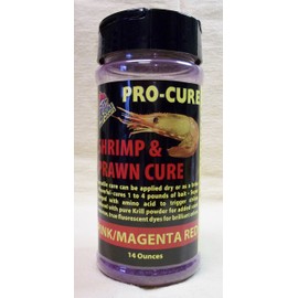 Pro-Cure Shrimp and Prawn Cure, 14 Ounce, Pink/Magenta Red