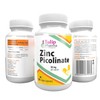 Zinc Picolinate 30mg 180 Vegan Capsules, 3rd Party Lab Tested,