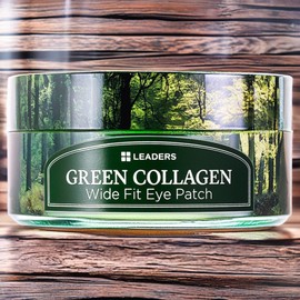 Leaders Eye Lifting Eye Area Green Collagen Wide Fit Eye Patches, 60 Pieces / 리더스 아이 리프팅 눈가 피부 그린 콜라겐 와이드 핏 아이패치 6개 60개입