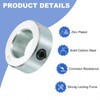 sourcing map 2pcs Set Screw Collars 7/8" Bore Carbon Steel
