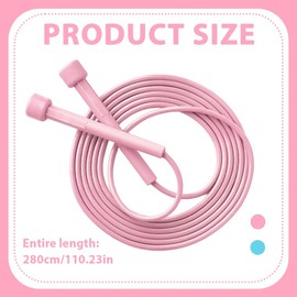 NHQZ 2 Stück Springseil Fitness, Seilspringen, Verstellbare Springseil für Erwachsene Kinder, Springseil Sport, Speed Rope Mit Rutschfestem Griff, Sprungseil für Workout & Ausdauertraining