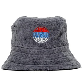 SAUNA VIBES Sauna Hat, Bucket Hat, Available in 6 Types, Also for Outdoor Use, Prevents Heat Dizziness, Prevents Hair Damage, Imabari Towel, With Key Pocket, Men's, Women's, gray, Free size