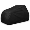 Black Lawnmower Cover for Outdoor Storage - Waterproof Anti-UV Rainproof
