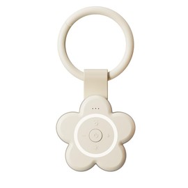 Flower-Shaped White Noise Machine, Portable Sleep Sound Device with Timer, Night Light. Pink, Matcha, Beige Colours. Mini Compact Travel for Adults, Children or Pets. (Oaty Beige, One Size)