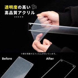 SAMIKAGO Acrylic Display Stand, Transparent, Collection Case, Display Stand, Acrylic Stage, Stationery, Storage Shelf, Showcase, Figure Case, Manicure, Accessories, Doll, Cosmetics, Display Stand,