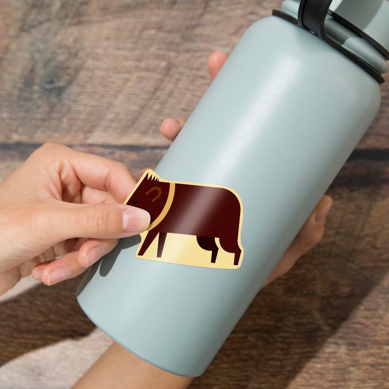 Die Cut Sticker Javelina, Geometric, Vinyl Sticker 3 to 6