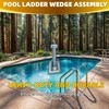 YUEERIO Pool Ladder Anchors Corrosion Resistant 316 Stainless Steel Inground