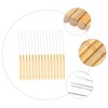 IWOWHERO 15Pcs Wooden Hook Needle Threader Kit for Hair Extensions