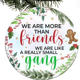 Gifts for Friends, Funny Christmas Ornaments 2024, Gifts for Women, Men, Best Friend, Work Bestie, Friendship, Coworker Leaving Gifts, Retirement Gifts Women Men Ceramic Ornament