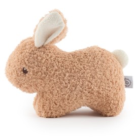 Bieco Cuddly Toy Rabbit Fine Made of Bouclé with Squeaky Carrot | 20 cm | Baby Plush Rabbit Stuffed Toy | Teddy Plush Toy Rabbit Cuddly Toy Stuffed Toy Rabbit Baby Cuddly Toys Girls Baby