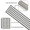 TECFORG 24 Inch Linear Shower Drain Brushed Recatngular Floor Drain,SUS304