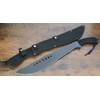 Tattva Tactical 21” Machete Black Medium Size Sawback Full Tang