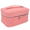 PU Leather Portable Makeup Bag Travel Handheld Detachable Waterproof Toiletry