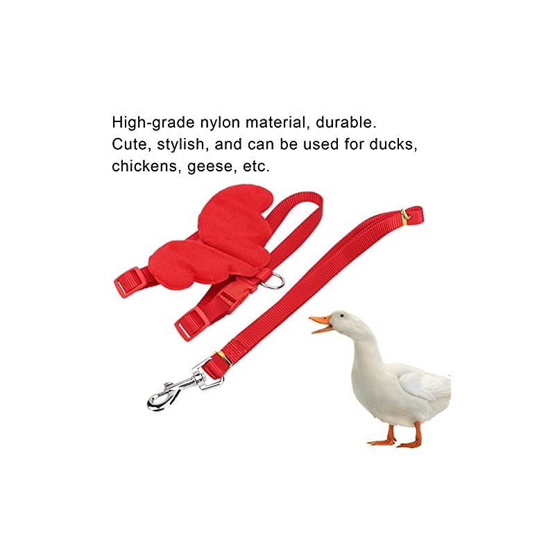 Duck Harness, Adjustable Chicken Walking Harness Breathable Pet Vest for