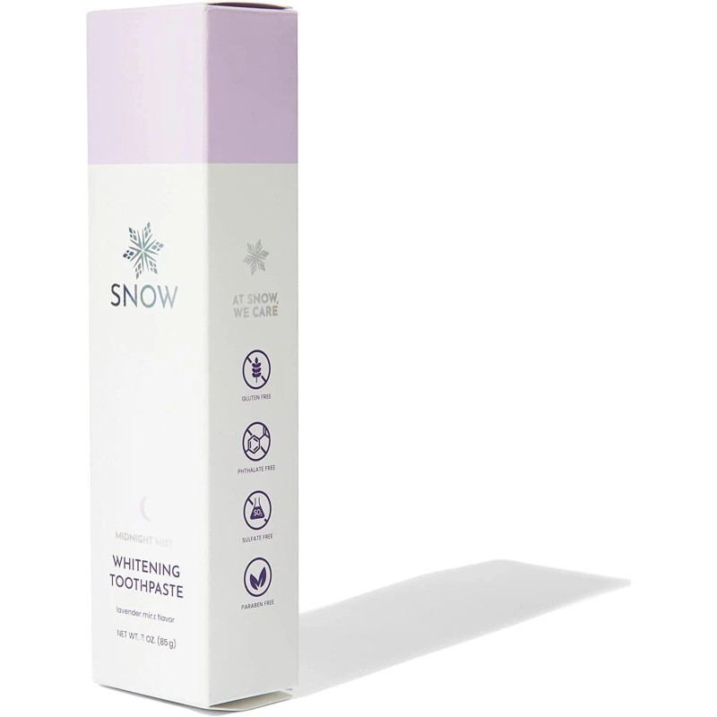 SNOW Whitening Toothpaste Midnight Mist Night PM Toothpaste Lavender Mint