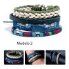 Veraly Pulsera Cuero Boho Vintage Multicapa Caballero Variedad