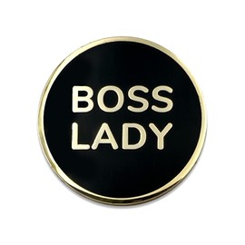 Boss Lady Lapel Pin - Funny Bossy Female Brooch - Mother's Day Gift for Women Mom