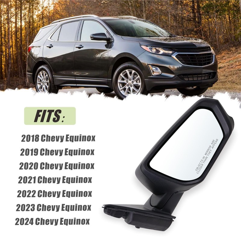 Lqito Right Passenger Side Mirror Compatible With 2018 2019 2020