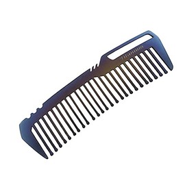 SNZ Titanium Comb Comb Titanium Outdoor Travel Compact Mini Portable Pocket Hair Hair Lightweight (Blue)