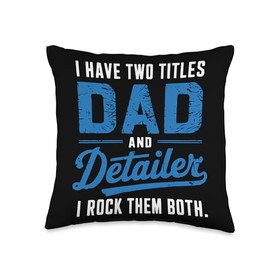 Auto Detailing Expert Car Cleaning Car Wash Car Detailer Throw Pillow